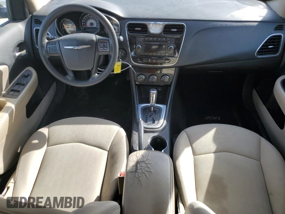 2013 Chrysler 200 LX with VIN 1C3CCBAB8DN641216, listed as a Copart auction lot 88522715 with 158,124 mi miles and Salvage Title. Bid and sale history available at carsss.com. Image 8.