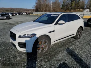 2017 Jaguar F-PACE 35t R-Sport with VIN SADCL2BV0HA893189, listed as a Copart auction lot 44383105 with 77,639 mi miles and Salvage Title. Bid and sale history available at carsss.com. Image 1.