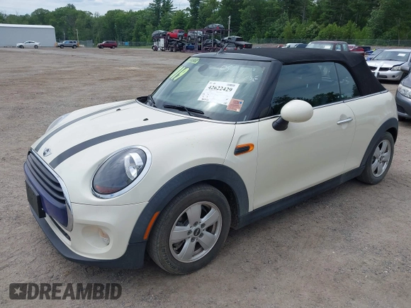 2019 MINI Convertible Cooper z VIN WMWWG5C52K3F79780, wystawiony jako IAAI lot #42622429 z przebiegiem 38 532 mil mil oraz . Historia ofert i sprzedaży dostępna na DreamBid. Obrazek 2.