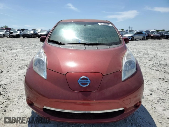 2015 Nissan LEAF S z VIN 1N4AZ0CP5FC308085, wystawiony jako Copart lot #53683985 z przebiegiem Nie podano mil oraz Szkody całkowita. Historia ofert i sprzedaży dostępna na DreamBid. Obrazek 5.
