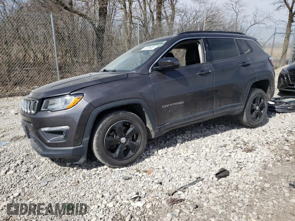 2018 Jeep Compass Latitude with VIN 3C4NJCBB8JT265580, listed as a Copart auction lot 49125405 with 85,905 mi miles and Salvage Title. Bid and sale history available at carsss.com. Image 1.