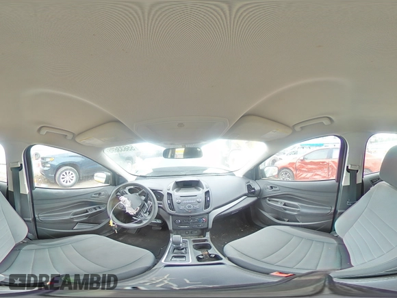 2017 Ford Escape S with VIN 1FMCU0F7XHUC34314, listed as a Copart auction lot 55633695 with Not provided miles and Salvage title. Bid and sale history available at DreamBid. Image 15.