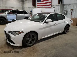 2019 Alfa Romeo Giulia Sport with VIN ZARFANAN8K7608931, listed as a Copart auction lot 61689985 with 57,885 mi miles and Salvage title. Bid and sale history available at DreamBid. Image 1.