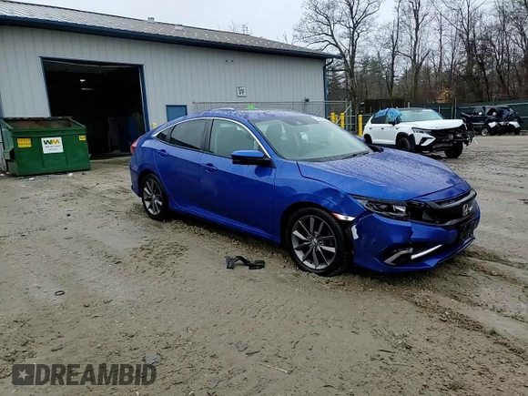 2021 Honda Civic Sedan EX with VIN 19XFC1F35ME004468, listed as a Copart auction lot 50007475 with 52,777 mi miles and Salvage Title. Bid and sale history available at carsss.com. Image 13.