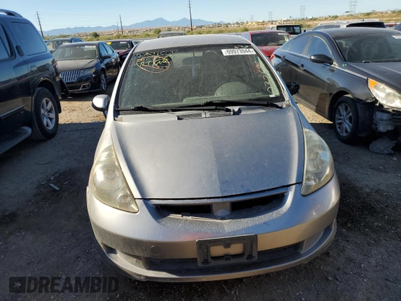 2007 Honda Fit with VIN JHMGD38447S032586, listed as a Copart auction lot 69973944 with 0 mi miles and Salvage Title. Bid and sale history available at carsss.com. Image 5.