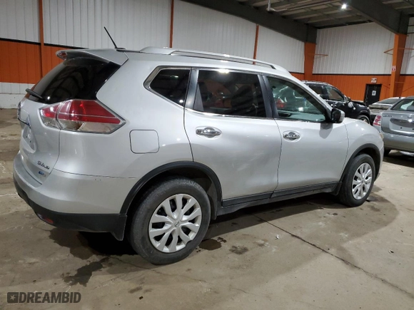 2015 Nissan Rogue SL with VIN 5N1AT2MVXFC833739, listed as a Copart auction lot 45603115 with 65,300 mi miles and Clean Title. Bid and sale history available at carsss.com. Image 3.