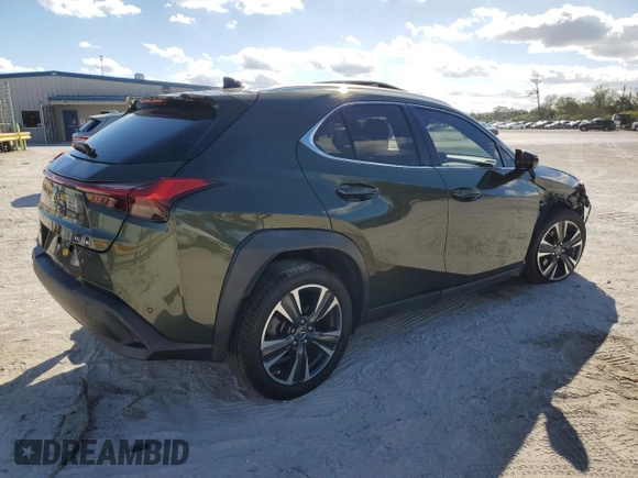 2021 Lexus UX 200 with VIN JTHP3JBH2M2044864, listed as a Copart auction lot 83703364 with 32,416 mi miles and Salvage title. Bid and sale history available at DreamBid. Image 3.