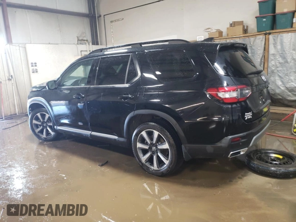 2023 Honda Pilot Elite z VIN 5FNYG1H87PB021616, wystawiony jako Copart lot #48610655 z przebiegiem 61 720 mil mil oraz Szkoda całkowita • Salvage title. Historia ofert i sprzedaży dostępna na DreamBid. Obrazek 2.
