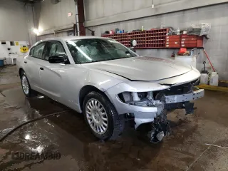 2018 Dodge Charger Police with VIN 2C3CDXKT1JH330040, listed as a Copart auction lot 43053615 with 116,523 mi miles and Salvage Title. Bid and sale history available at carsss.com. Image 4.