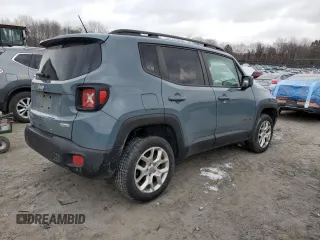 2017 Jeep Renegade Latitude z VIN ZACCJBBB2HPF77395, wystawiony jako Copart lot #46134285 z przebiegiem 104 757 mil mil oraz Szkoda całkowita • Salvage title. Historia ofert i sprzedaży dostępna na DreamBid. Obrazek 3.