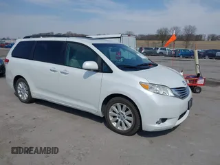 2011 Toyota Sienna XLE with VIN 5TDDK3DC6BS010355, listed as a IAAI auction lot 41998019 with 257,558 mi miles and . Bid and sale history available at DreamBid. Image 1.