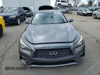 2018 Infiniti Q50 3.0t LUXE with VIN JN1EV7AR3JM610873, listed as a Copart auction lot 48164755 with 107,018 mi miles and Salvage Title. Bid and sale history available at carsss.com. Image 5.