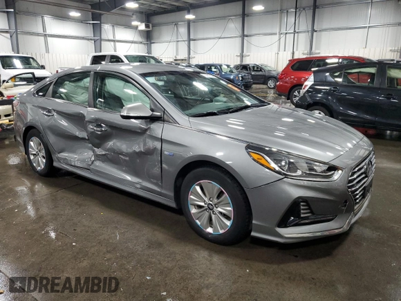 2018 Hyundai Sonata Hybrid SE with VIN KMHE24L37JA082376, listed as a Copart auction lot 76261834 with 97,486 mi miles and Salvage Title. Bid and sale history available at carsss.com. Image 4.
