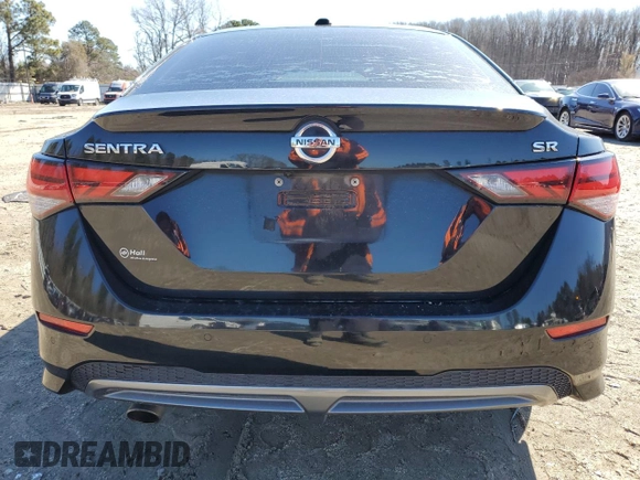 2020 Nissan Sentra SR with VIN 3N1AB8DV7LY289958, listed as a Copart auction lot 49852365 with 66,672 mi miles and Salvage Title. Bid and sale history available at DreamBid. Image 6.