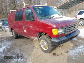 2003 Ford Econoline Cargo with VIN 1FTNE24243HB24311, listed as a IAAI auction lot 41404876 with 255,973 mi miles. Bid and sale history available at carsss.com. Image 1.