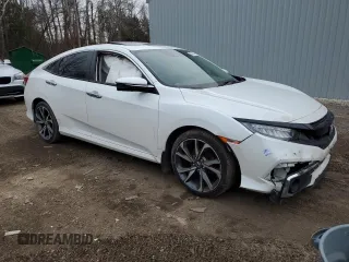 2020 Honda Civic Sedan Touring with VIN 2HGFC1F90LH105555, listed as a Copart auction lot 85862544 with 125,593 mi miles and Salvage Title. Bid and sale history available at carsss.com. Image 4.