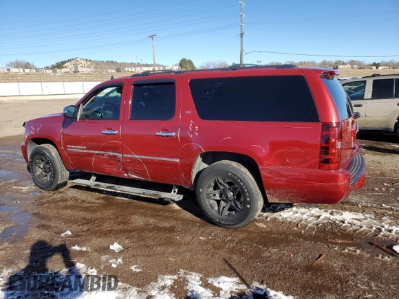 2014 Chevrolet Suburban LTZ with VIN 1GNSCKE08ER168239, listed as a Copart auction lot 42143915 with 137,902 mi miles and Salvage title. Bid and sale history available at DreamBid. Image 2.