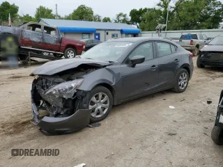 2015 Mazda 3 i Sport with VIN 3MZBM1U73FM130156, listed as a Copart auction lot 56034935 with 154,560 mi miles and Salvage title. Bid and sale history available at DreamBid. Image 1.