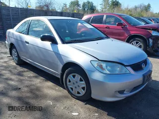 2005 Honda Civic Cpe VP with VIN 1HGEM22165L076549, listed as a IAAI auction lot 42123119 with 146,034 mi miles. Bid and sale history available at carsss.com. Image 1.