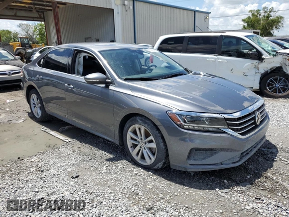 2020 Volkswagen Passat SE with VIN 1VWSA7A3XLC023857, listed as a Copart auction lot 60663425 with Not provided miles and Non repairable. Bid and sale history available at DreamBid. Image 4.