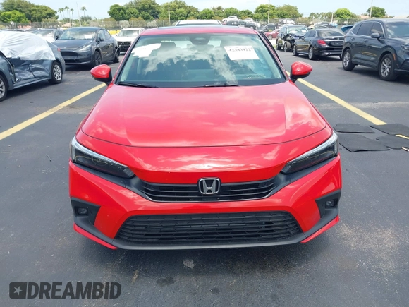 2023 Honda Civic Touring with VIN 2HGFE1F94PH323451, listed as a IAAI auction lot 42383422 with 6,120 mi miles and . Bid and sale history available at DreamBid. Image 12.