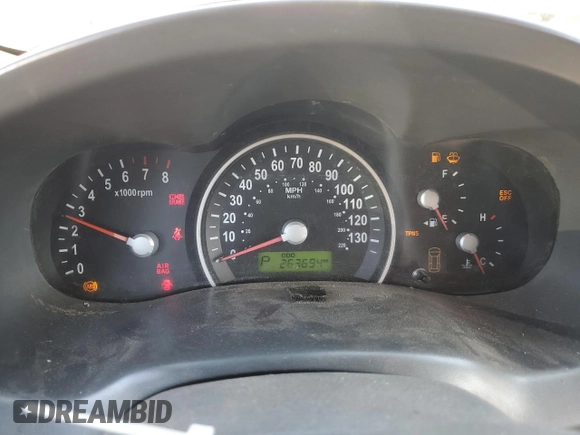 2007 Kia Sedona EX with VIN KNDMB233X76123907, listed as a Copart auction lot 75496494 with 263,694 mi miles and Salvage Title. Bid and sale history available at DreamBid. Image 9.