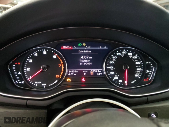 2021 Audi A5 Sportback Premium z VIN WAUABCF59MA028931, wystawiony jako Copart lot #84488304 z przebiegiem 54 354 mil mil oraz Szkoda całkowita • Salvage title. Historia ofert i sprzedaży dostępna na DreamBid. Obrazek 9.