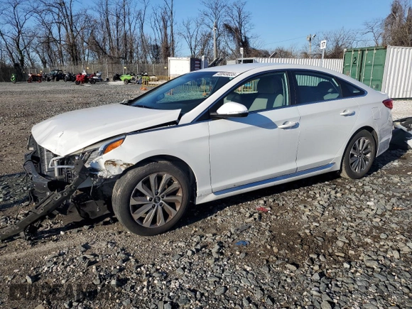 2017 Hyundai Sonata Sport with VIN 5NPE34AF4HH524502, listed as a Copart auction lot 48849035 with 104,865 mi miles and Salvage Title. Bid and sale history available at DreamBid. Image 1.
