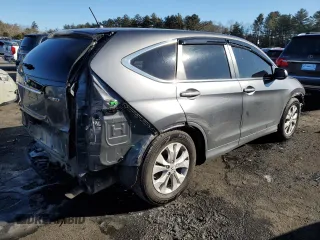 2013 Honda CR-V EX with VIN 2HKRM4H57DH668406, listed as a Copart auction lot 43614265 with 0 mi miles and Salvage Title. Bid and sale history available at carsss.com. Image 3.