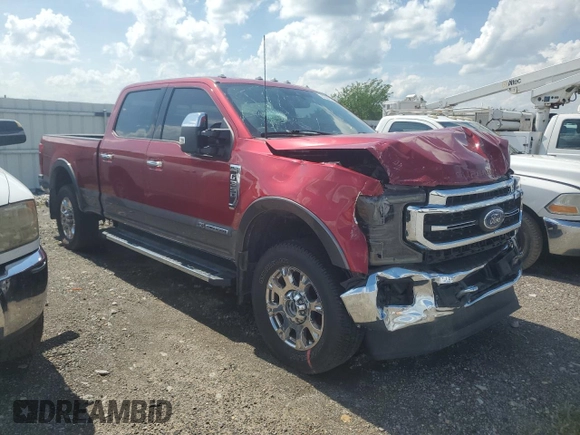 2022 Ford F-350 XL with VIN 1FT8W3BT2NEC84672, listed as a Copart auction lot 51667575 with Not provided miles and Salvage title. Bid and sale history available at DreamBid. Image 4.