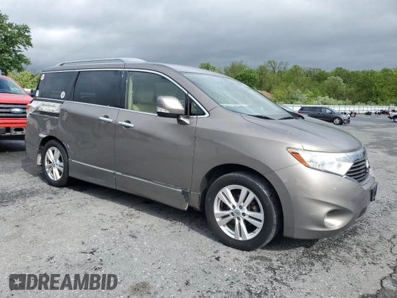 2014 Nissan Quest S with VIN JN8AE2KP9E9105056, listed as a Copart auction lot 56594235 with 117,103 mi miles and Clean title. Bid and sale history available at DreamBid. Image 4.