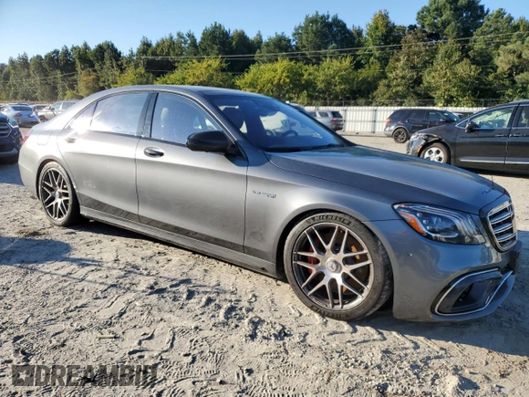 2020 Mercedes-Benz S 63 AMG with VIN WDDUG8JB2LA516912, listed as a Copart auction lot 74954834 with Not Provided miles and Salvage Title. Bid and sale history available at DreamBid. Image 4.