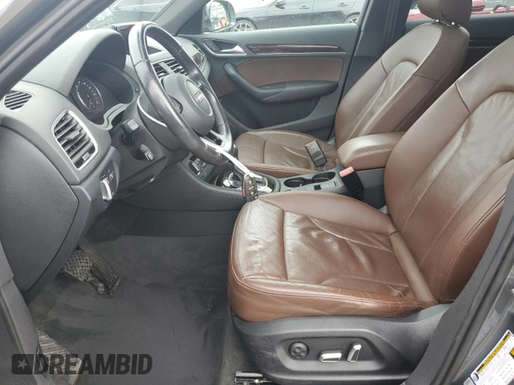 2016 Audi Q3 Premium Plus with VIN WA1EFCFS9GR018463, listed as a Copart auction lot 58431465 with 80,805 mi miles and Salvage title. Bid and sale history available at DreamBid. Image 7.