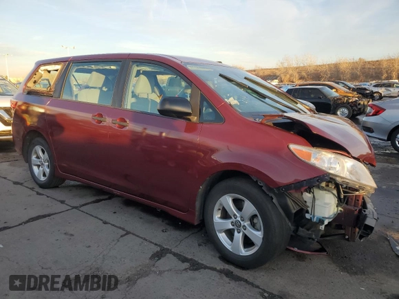 2018 Toyota Sienna L with VIN 5TDZZ3DC3JS918505, listed as a Copart auction lot 81588254 with 119,091 mi miles and Salvage Title. Bid and sale history available at DreamBid. Image 4.