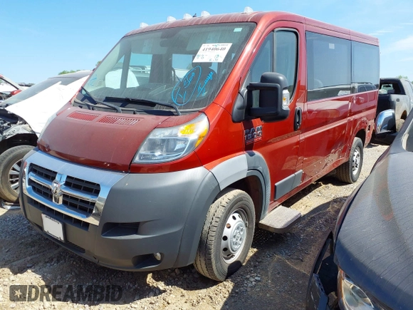 2016 Ram ProMaster Cargo with VIN 3C6TRVAG6GE121314, listed as a IAAI auction lot 41940640 with 54,039 mi miles and . Bid and sale history available at DreamBid. Image 2.