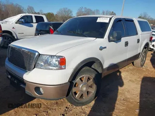 2006 Ford F-150 XLT with VIN 1FTPW12V86KC17174, listed as a IAAI auction lot 41362847 with 136,397 mi miles. Bid and sale history available at carsss.com. Image 2.