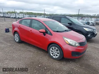 2012 Kia Rio LX with VIN KNADM4A30C6094000, listed as a IAAI auction lot 42059778 with 127,957 mi miles. Bid and sale history available at carsss.com. Image 1.
