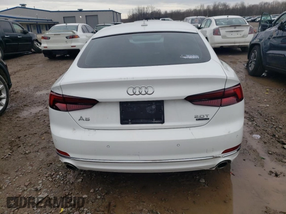 2018 Audi A5 Sportback Premium Plus with VIN WAUBNCF59JA104364, listed as a Copart auction lot 47517683 with 49,284 mi miles. Bid and sale history available at carsss.com. Image 6.