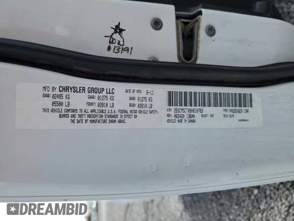 2011 Dodge Charger RT Plus with VIN 2B3CM5CTXBH610783, listed as a Copart auction lot 50659835 with 175,343 mi miles and Salvage Title. Bid and sale history available at carsss.com. Image 15.