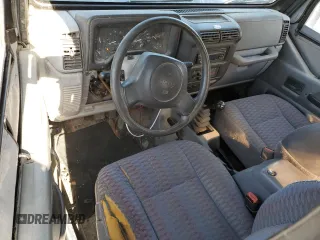 1998 Jeep Wrangler Sport with VIN 1J4FY19S1WP757593, listed as a Copart auction lot 52382945 with 230,086 mi miles and Salvage Title. Bid and sale history available at carsss.com. Image 8.