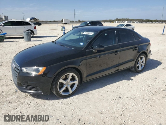 2015 Audi A3 1.8T Premium with VIN WAUACGFF8F1065842, listed as a Copart auction lot 48199855 with 91,401 mi miles and Salvage Title. Bid and sale history available at carsss.com. Image 1.