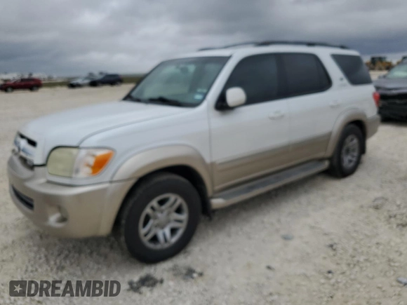 2005 Toyota Sequoia Limited with VIN 5TDZT38A85S260745, listed as a Copart auction lot 85865544 with Not Provided miles and Salvage Title. Bid and sale history available at DreamBid. Image 1.