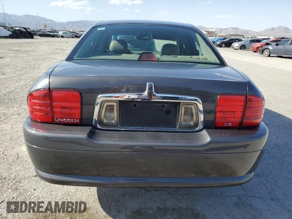 2000 Lincoln LS with VIN 1LNHM87A6YY857193, listed as a Copart auction lot 63065804 with 91,542 mi miles and Salvage Title. Bid and sale history available at carsss.com. Image 6.