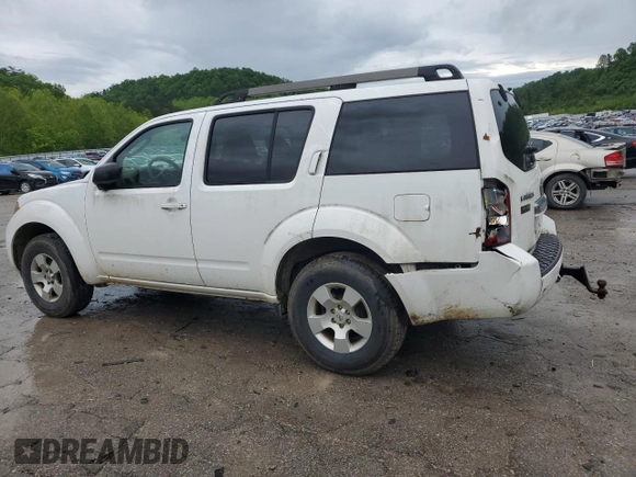 2012 Nissan Pathfinder S z VIN 5N1AR1NB2CC630918, wystawiony jako Copart lot #55912875 z przebiegiem 160 671 mil mil oraz Szkoda całkowita • Salvage title. Historia ofert i sprzedaży dostępna na DreamBid. Obrazek 2.