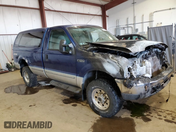 1999 Ford Super Duty F-250 XL with VIN 1FTNF21F2XEB09589, listed as a Copart auction lot 50700795 with 292,135 mi miles and Salvage Title. Bid and sale history available at carsss.com. Image 4.