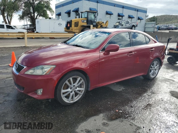 2006 Lexus IS 350 with VIN JTHBE262165010819, listed as a Copart auction lot 63596435 with 173,806 mi miles and Clean title. Bid and sale history available at DreamBid. Image 1.