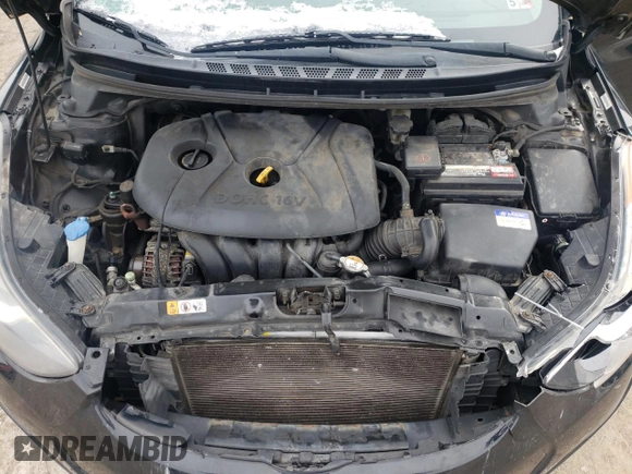 2013 Hyundai Elantra GLS z VIN KMHDH4AE2DU642595, wystawiony jako Copart lot #87429834 z przebiegiem Nie podano mil oraz Szkoda całkowita • Salvage title. Historia ofert i sprzedaży dostępna na DreamBid. Obrazek 12.