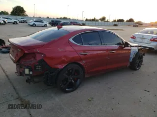2020 Genesis G70 3.3T with VIN KMTG34LE0LU048827, listed as a Copart auction lot 78878334 with 41,430 mi miles and Salvage Title. Bid and sale history available at carsss.com. Image 3.