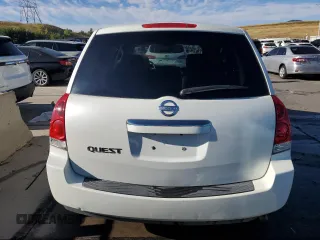 2007 Nissan Quest S with VIN 5N1BV28U07N109015, listed as a Copart auction lot 71560994 with 181,942 mi miles and Salvage Title. Bid and sale history available at carsss.com. Image 6.