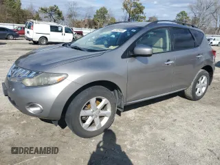 2009 Nissan Murano SL with VIN JN8AZ18U49W027918, listed as a Copart auction lot 47925465 with 268,131 mi miles and Salvage Title. Bid and sale history available at carsss.com. Image 1.
